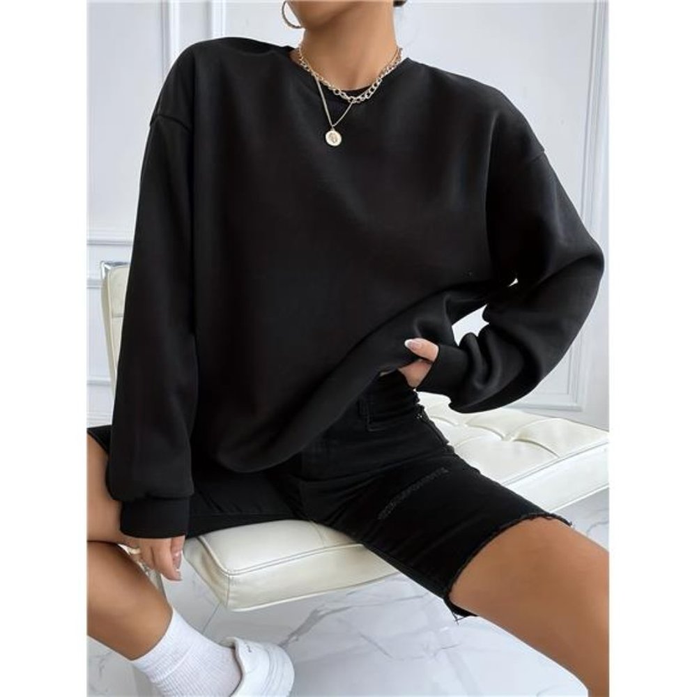 Rhinestone sweater Angel Wings Sweatshirt, Long Sleeve Crew Neck sweater shiny - Picture 4 of 12